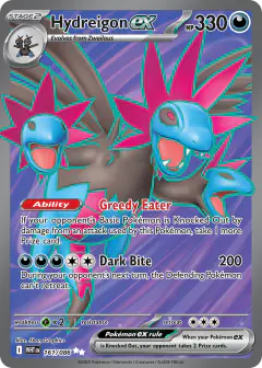 Hydreigon ex 161/086 Ultra Rare card from White Flare
