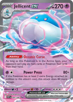 Jellicent ex 045/086 Double Rare card from White Flare