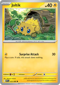 Joltik 033/086 Common card from White Flare