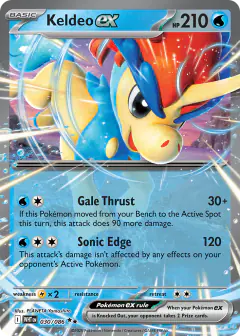 Keldeo ex 030/086 Double Rare card from White Flare