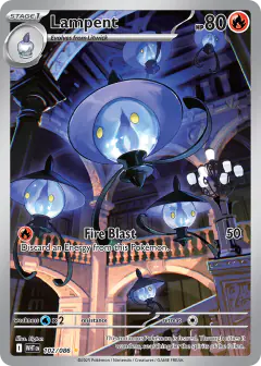 Lampent 102/086 Illustration Rare card from White Flare