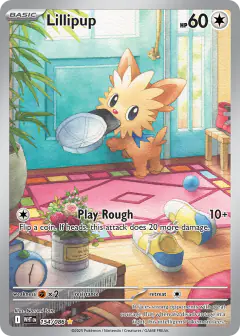 Lillipup 154/086 Illustration Rare card from White Flare