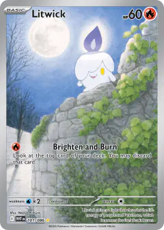 Litwick 101/086 Illustration Rare card from White Flare
