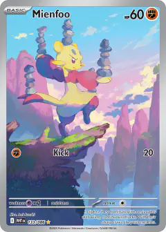 Mienfoo 133/086 Illustration Rare card from White Flare