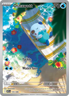 Oshawott 105/086 Illustration Rare card from White Flare