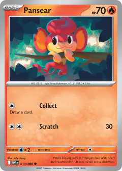 Pansear 014/086 Common card from White Flare