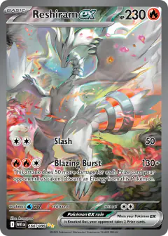 Reshiram ex 166/086 Special Illustration Rare card from White Flare