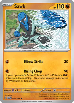 Sawk 049/086 Uncommon card from White Flare