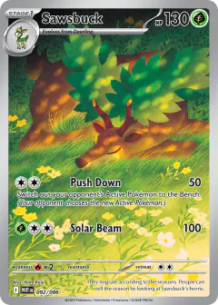 Sawsbuck 092/086 Illustration Rare card from White Flare