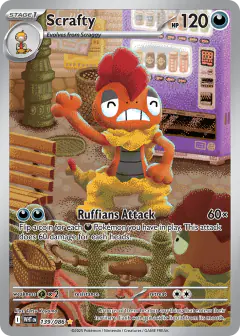 Scrafty 139/086 Illustration Rare card from White Flare
