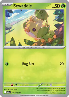 Sewaddle 001/086 Common card from White Flare