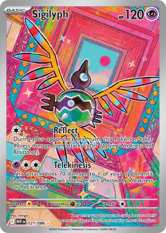 Sigilyph 121/086 Illustration Rare card from White Flare