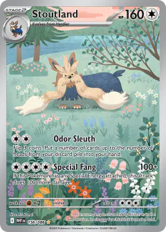 Stoutland 156/086 Illustration Rare card from White Flare