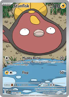 Stunfisk 118/086 Illustration Rare card from White Flare