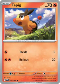 Tepig 011/086 Common card from White Flare