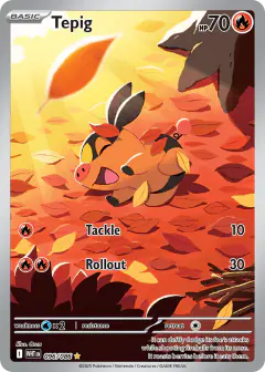 Tepig 096/086 Illustration Rare card from White Flare