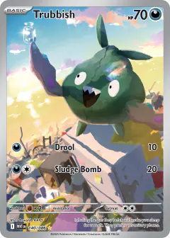 Trubbish 140/086 Illustration Rare card from White Flare