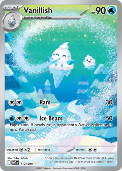 Vanillish 112/086 Illustration Rare card from White Flare
