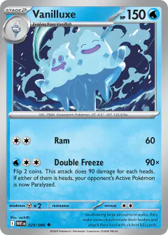 Vanilluxe 029/086 Uncommon card from White Flare