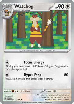 Watchog 073/086 Uncommon card from White Flare