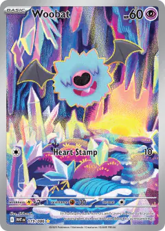 Woobat 119/086 Illustration Rare card from White Flare