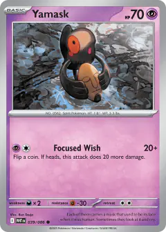 Yamask 039/086 Common card from White Flare