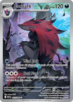 Zoroark 143/086 Illustration Rare card from White Flare