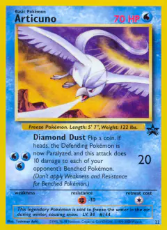 Articuno 22 Promo card from Wizards Black Star Promos