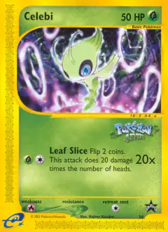 Celebi 50 Promo card from Wizards Black Star Promos