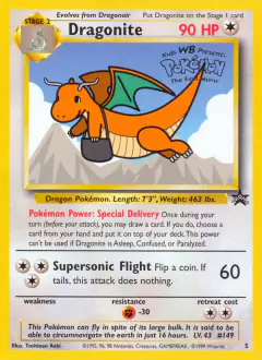 Dragonite 5 Promo card from Wizards Black Star Promos