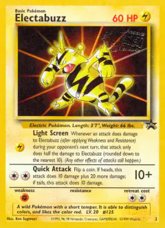 Electabuzz 2 Promo card from Wizards Black Star Promos