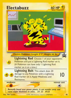 Electabuzz 46 Promo card from Wizards Black Star Promos