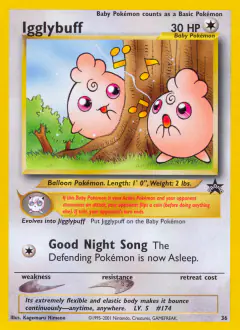 Igglybuff 36 Promo card from Wizards Black Star Promos