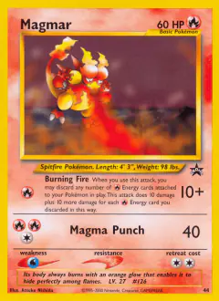 Magmar 44 Promo card from Wizards Black Star Promos