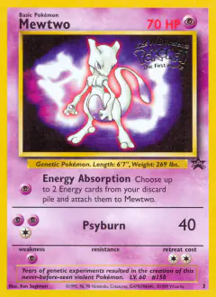 Mewtwo 3 Promo card from Wizards Black Star Promos