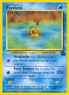 Psyduck 20 Promo card from Wizards Black Star Promos