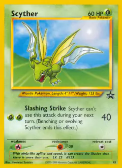 Scyther 45 Promo card from Wizards Black Star Promos