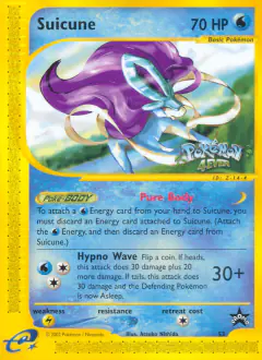 Suicune 53 Promo card from Wizards Black Star Promos