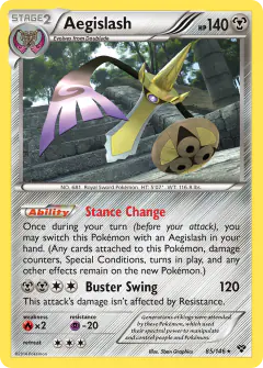 Aegislash 85/146 Rare card from XY Base