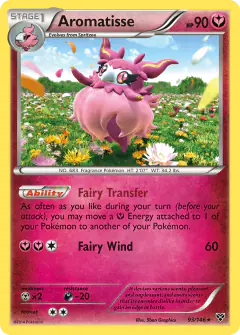 Aromatisse 93/146 Rare Holo card from XY Base
