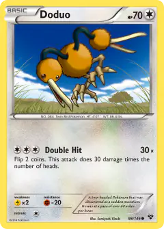 Doduo 98/146 Common card from XY Base
