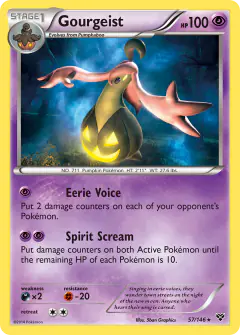 Gourgeist 57/146 Rare Holo card from XY Base