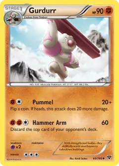 Gurdurr 66/146 Uncommon card from XY Base