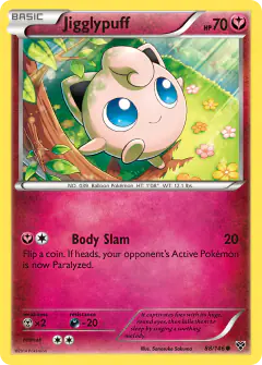 Jigglypuff 88/146 Common card from XY Base
