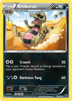 Krokorok 70/146 Uncommon card from XY Base