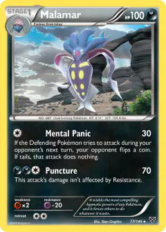 Malamar 77/146 Rare card from XY Base
