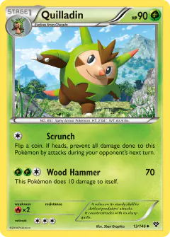 Quilladin 13/146 Uncommon card from XY Base