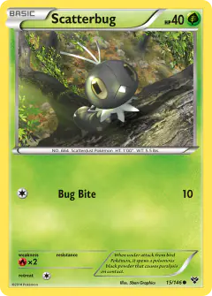 Scatterbug 15/146 Common card from XY Base