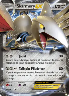Skarmory-EX 80/146 Rare Holo EX card from XY Base