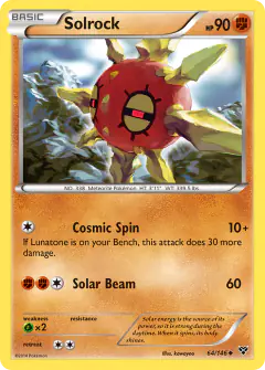 Solrock 64/146 Uncommon card from XY Base